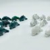 Howlite&Moss Agate Mini Dolphin Carving Wholesale