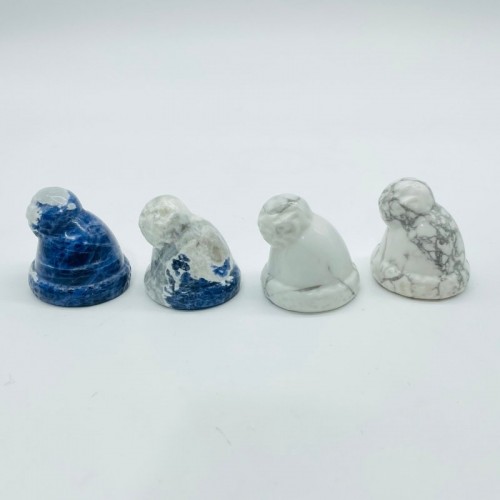 Winter Hat Cap Carving Wholesale Sodalite Howlite