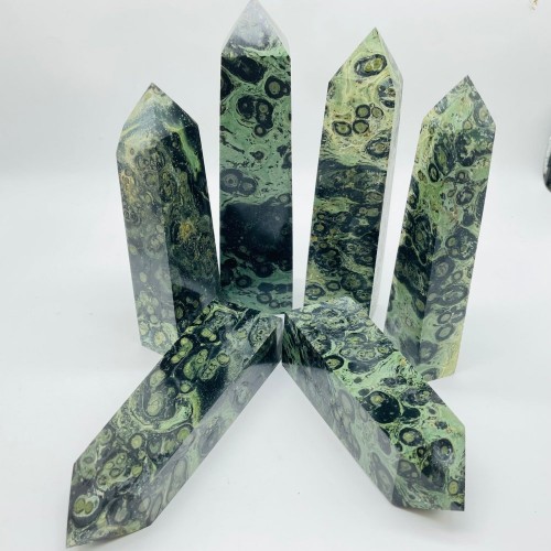 Large Kambaba Jasper Four-Sided Tower Point Wholesale