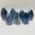 7 Pieces Beautiful Blue Kyanite Mixed Clear Quartz Arrow Head Shape Carving