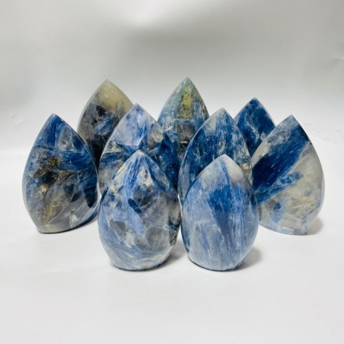 9 Pieces Blue Kyanite Mixed Clear Quartz Arrow Head Shape