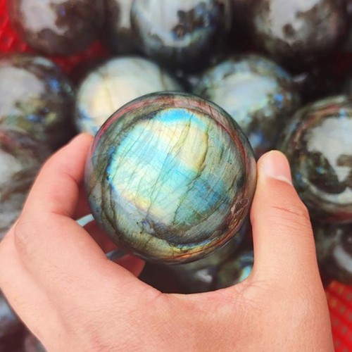 Yellow&Blue Labradorite Sphere Ball Wholesale