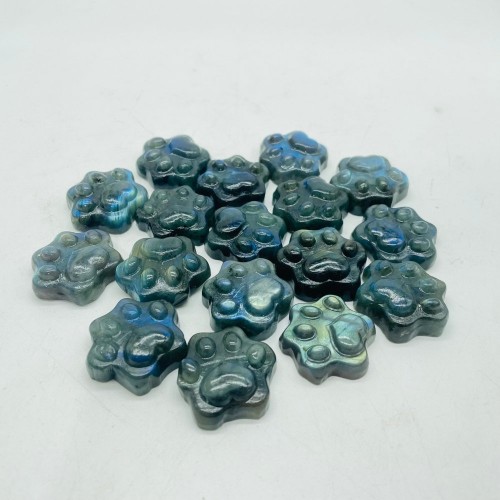 Cat Paw Labradorite Stone Carving Wholesale