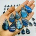 62 Pieces Blue Labradorite Pendant Charm