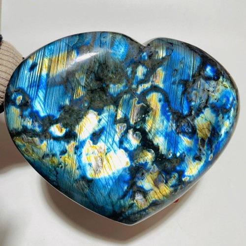 Beautiful Large Labradorite Heart