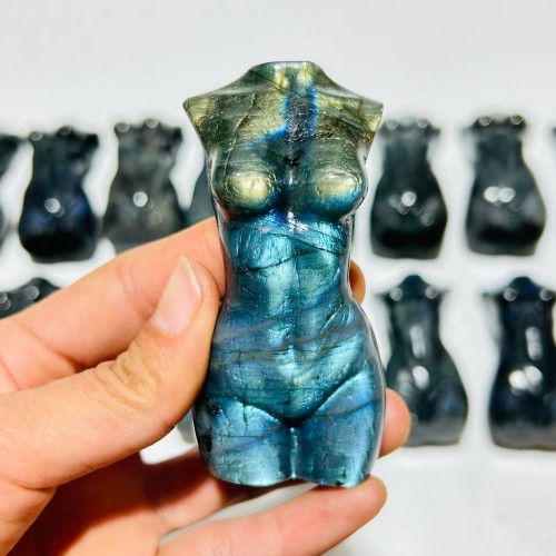 16 Pieces High Quality Labradorite Goddess Large Carving