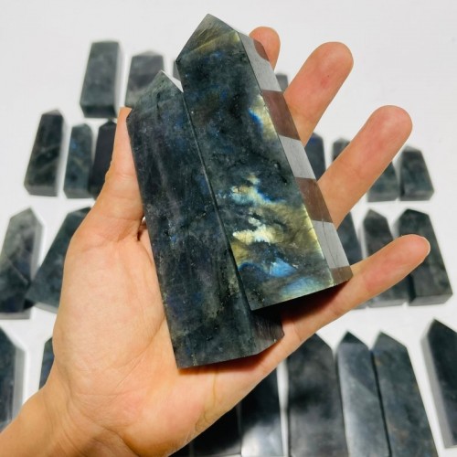 41 Pieces Labradorite Four-Sided Tower Points Wholesale