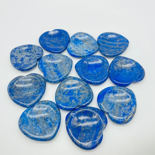 Lapis Lazuli Worry Stones Heart Wholesale