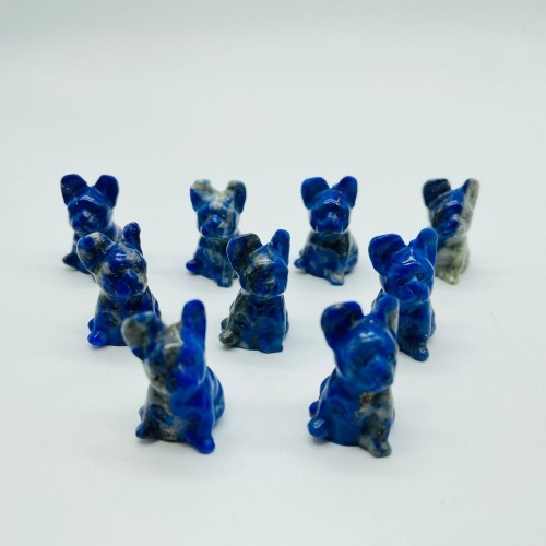 Lapis Lazuli Dog Carving Animal Wholesale