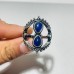 Hourglass Shape Ring Moonstone Lapis Lazuli Wholesale