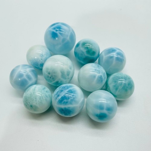 11 Pieces Larimar Spheres