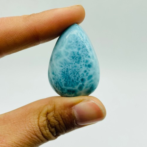 Larimar Waterdrop Shape Diy Pendant