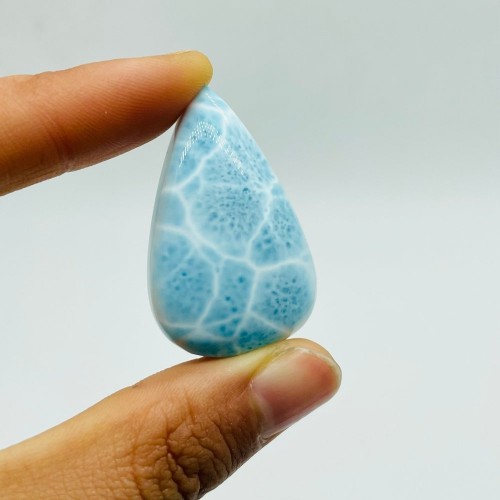 High Quality Larimar Waterdrop Shape Diy Pendant Dominican Republic Larimar