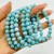 5 Pieces Larimar 8mm Bracelet Dominican Republic Larimar