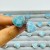 23 Pieces Beautiful Larimar Different Styles 925 Sterling Silver Heart Rings Wholesale