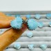 23 Pieces Beautiful Larimar Different Styles 925 Sterling Silver Heart Rings Wholesale