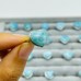 23 Pieces Beautiful Larimar Different Styles 925 Sterling Silver Heart Rings Wholesale