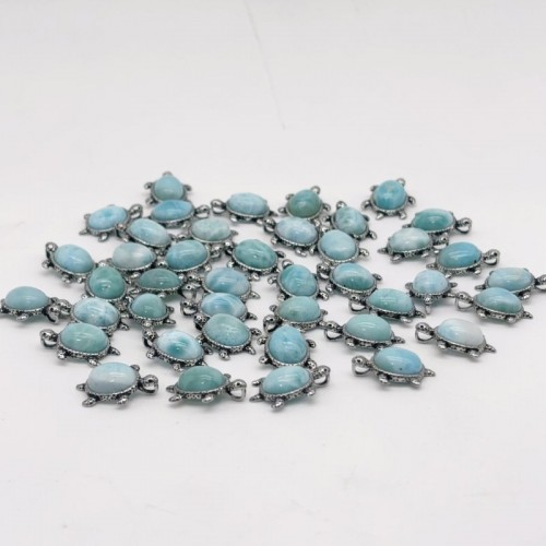 Larimar Mini Turtle Pendant Crystal Wholesale