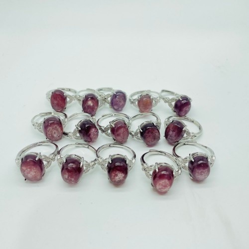 Beautiful Lepidolite Ring Crystal Wholesale