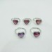 Beautiful Lepidolite Heart Shape Ring Crystal Wholesale