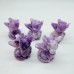 Lepidolite Garden Baby Dragon Carving Sculpture Wholesale