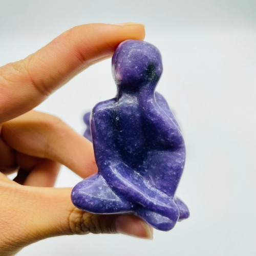 Lepidolite Thinking Woman Carving Wholesale