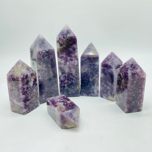 Lepidolite Mixed Quartz Points Wholesale Closeout