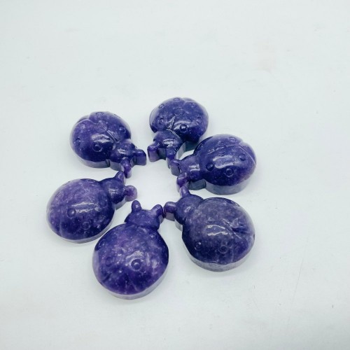 Lepidolite Ladybug Carving Wholesale