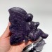 9 Pieces Deep Purple Lepidolite Butterfly Fairy Carving