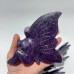 9 Pieces Deep Purple Lepidolite Butterfly Fairy Carving