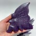 9 Pieces Deep Purple Lepidolite Butterfly Fairy Carving