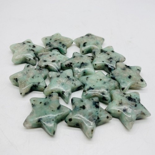 Lotus Jasper Shaped Stars Crystal Healing Stone Wholesale