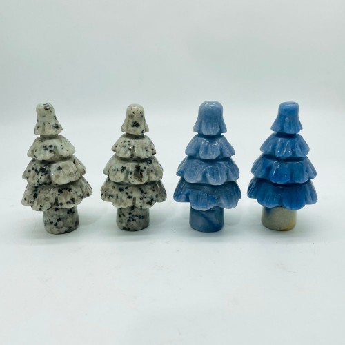 Lotus Jasper & Blue Aventurine Christmas Tree Wholesale