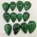 Polished Malachite Teardrop For Jewelry