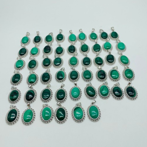 51 Pieces Malachite Charm Pendant