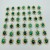 42 Pieces Malachite Charm Pendants