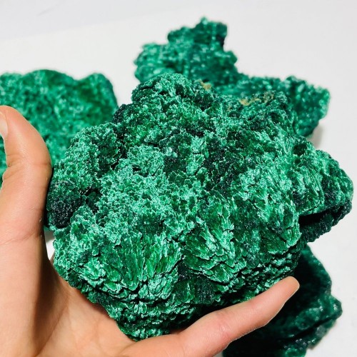 4 Pieces High Quality Large Raw Malachite