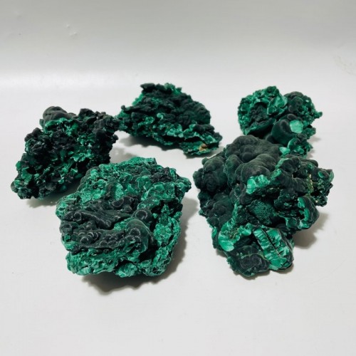 5 Pieces High Quality Raw Malachite Specimen