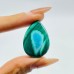 17 Pieces Beautiful Malacholla Teardrop Pendant For DIY(Malachite mixed Chrysocolla)