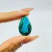 17 Pieces Beautiful Malacholla Teardrop Pendant For DIY(Malachite mixed Chrysocolla)