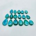 17 Pieces Beautiful Malacholla Teardrop Pendant For DIY(Malachite mixed Chrysocolla)