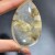 Silver Rutile Quartz Mixed Mica Teardrop Shape