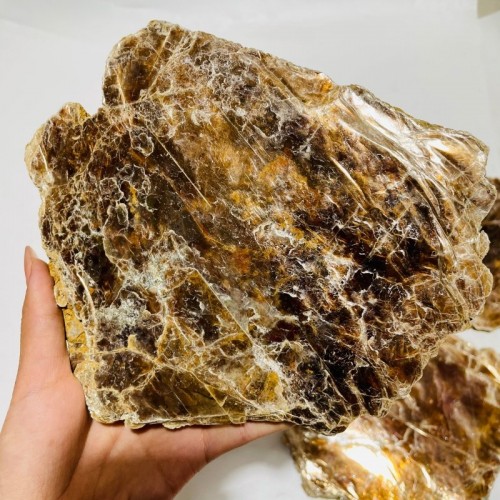 5 Pieces Raw Gold Mica Slab Stone Specimen