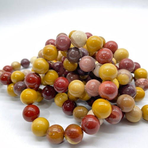 Natural Mookaite Jasper Gemstone Bracelet Beads Wholesale