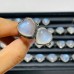 36 Pieces Sterling Silver Sri Lankan Moonstone Heart Different Styles Ring