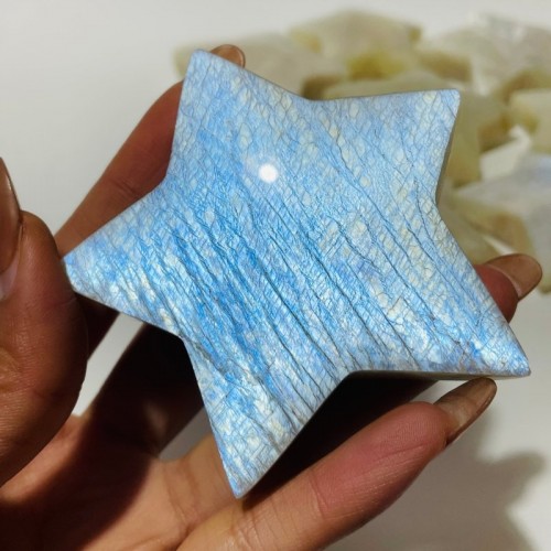 High Quality White Moonstone Star Wholesale