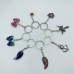 8 Types Crystal Keychain Stone Carving Wholesale Wing Heart Shape