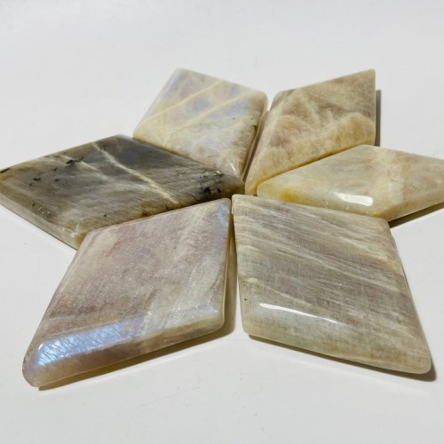 Natural Sunstone Mixed Moonstone Rhombus Shaped Wholesale