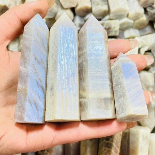 Natural Moonstone Crystal Tower Points Wholesale