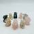 Mini Rabbit Carving Animal Rose Quartz&Moss Agate Wholesale